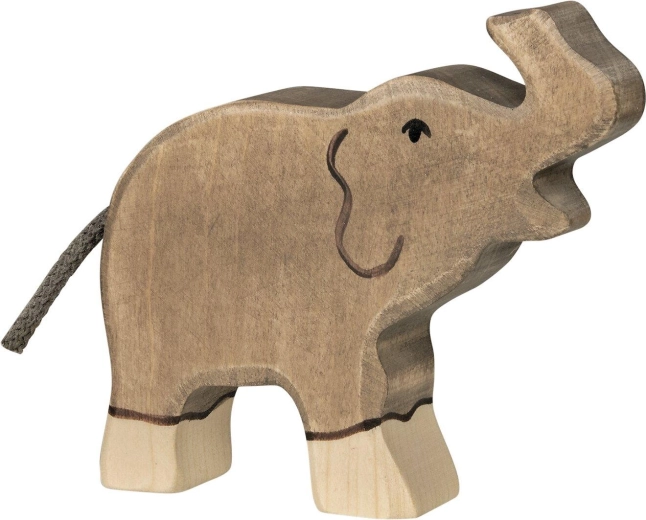 Éléphant Holztiger de petite taille avec la trompe relevée - 1 pièce