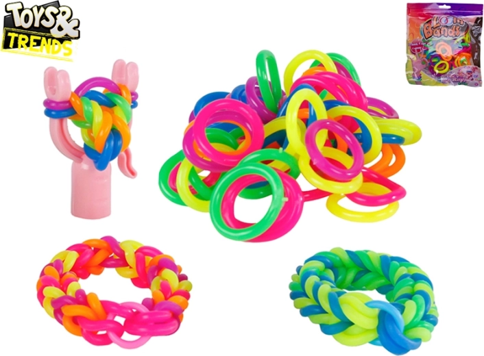 Kit de tissage de méga bracelets élastiques TOYS&TRENDS (72 pcs)