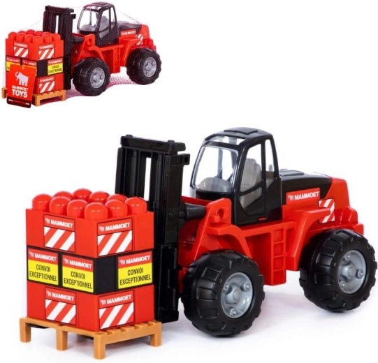 Maxi MAMMOET chariot élévateur avec jeu de construction, 15 pièces