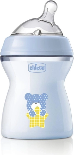 Biberon anti-coliques Chicco NaturalFeeling 250 ml pour garçon dès 2 mois (2 m+)