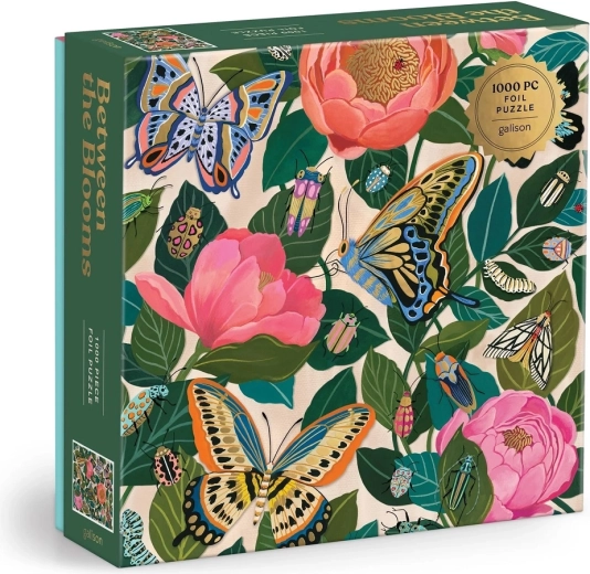 Galison puzzle feuille Entre les fleurs 1000 pièces