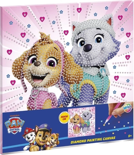Peinture diamant sur toile PAW PATROL 30 × 30 cm