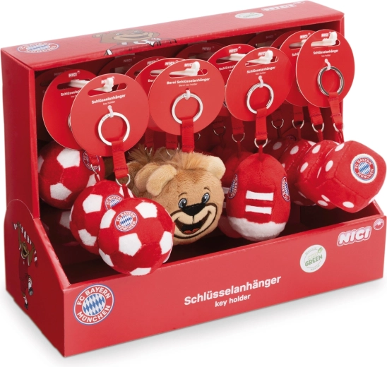 Porte-clés en peluche NICI FC Bayern Munich 7 cm