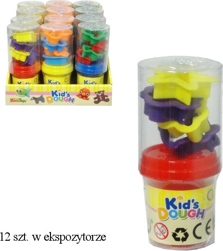 Pâte à modeler avec moules, 12 pcs