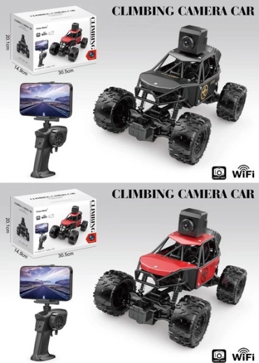 Crawler tout-terrain RC STAR avec caméra Wi‑Fi noire