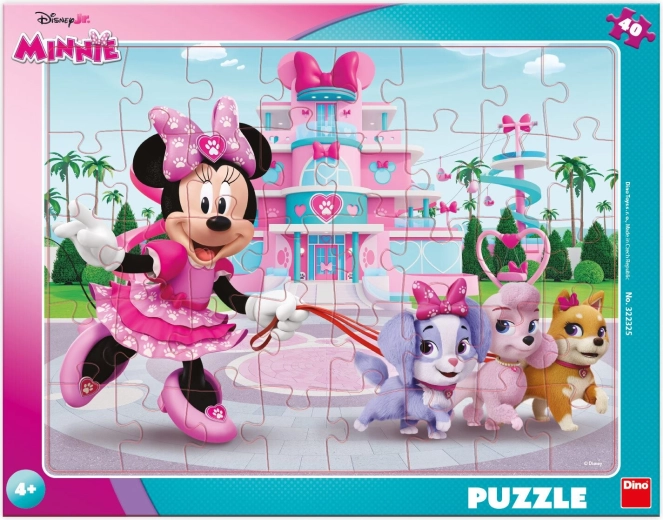 Puzzle Minnie avec des chiens 40 pièces DINO