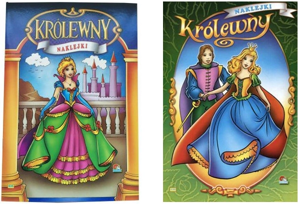 Coloriages avec autocollants – princesses