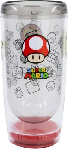 Grand gobelet à double paroi Super Mario Stor avec Smartgrip anti-renversement - 1 pièce