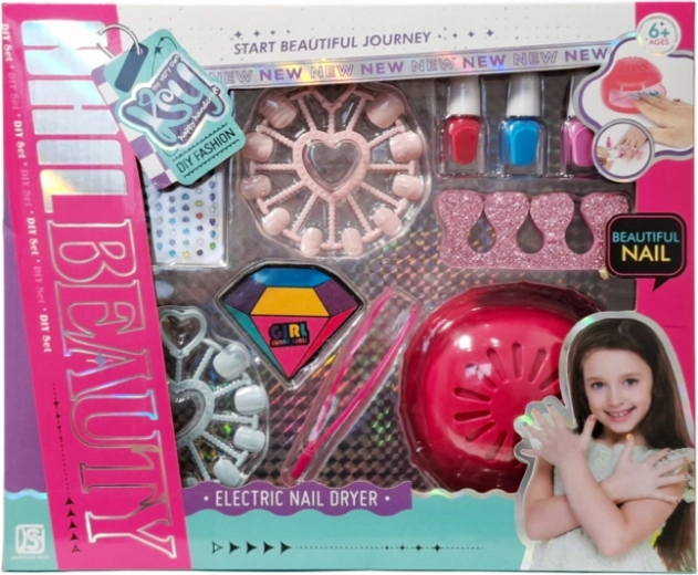 Coffret créatif pour ongles avec lampe électrique