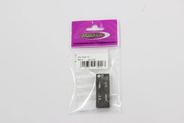 Batterie LiPo Jamara Angle 120 3,7 V 520 mAh 1,92 Wh - 1 pièce