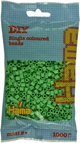 Perles à repasser Hama midi vert herbe 1000 pcs