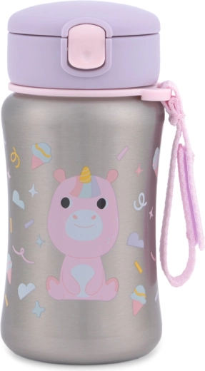 Bouteille d’eau en acier inoxydable Skip Hop avec paille Besties Squad Licorne