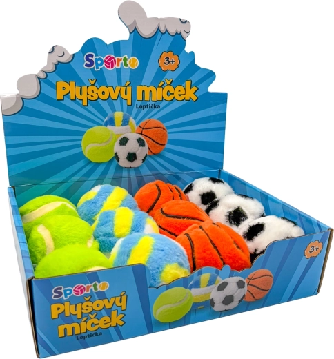 Balle en peluche Sporto - 1 pièce
