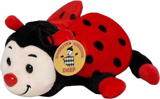 Coccinelle en peluche allongée – jouet tout doux et doudou