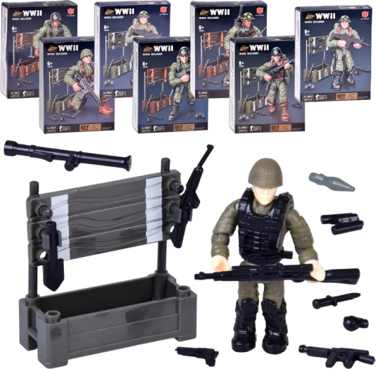 Kit de figurine de soldat de la Seconde Guerre mondiale - 1 pièce
