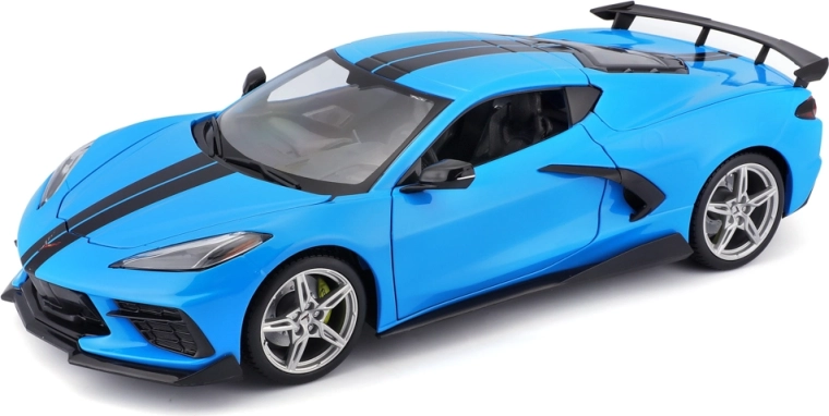 Maisto Chevrolet Corvette Stingray Coupe High Wing bleu 1:18