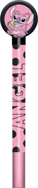 Topper en bois Disney pour crayon Stitch et Angel