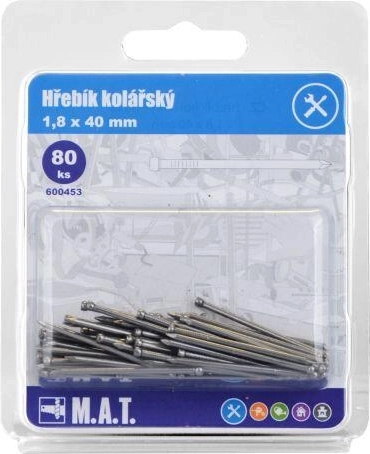 Clous de menuisier 40 × 1,8 mm – 80 pcs