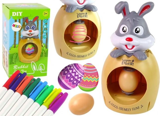 Coffret de Pâques pour peindre des œufs avec petit lapin