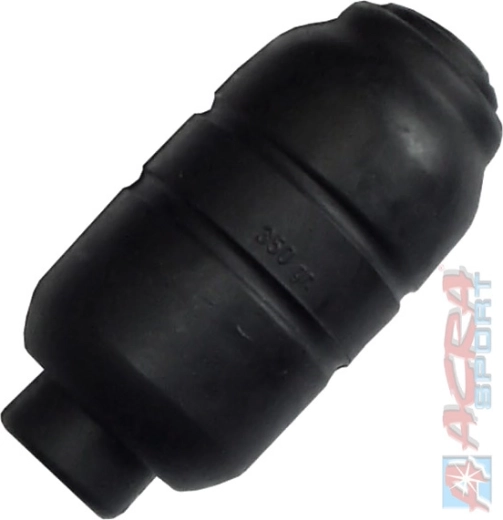 Grenade d’entraînement en caoutchouc Acra 350 g, 12 cm - 1 pièce