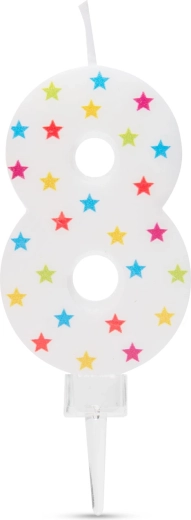 Bougie de gâteau chiffre 8