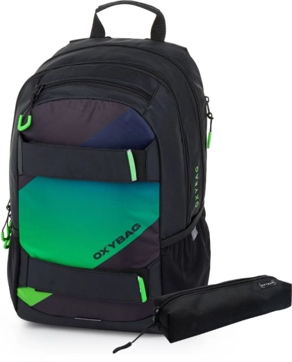 Sac à dos étudiant avec trousse OXYBAG Sport Ombre