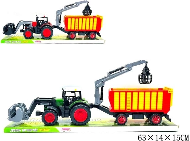 Tracteur avec remorque pour enfants
