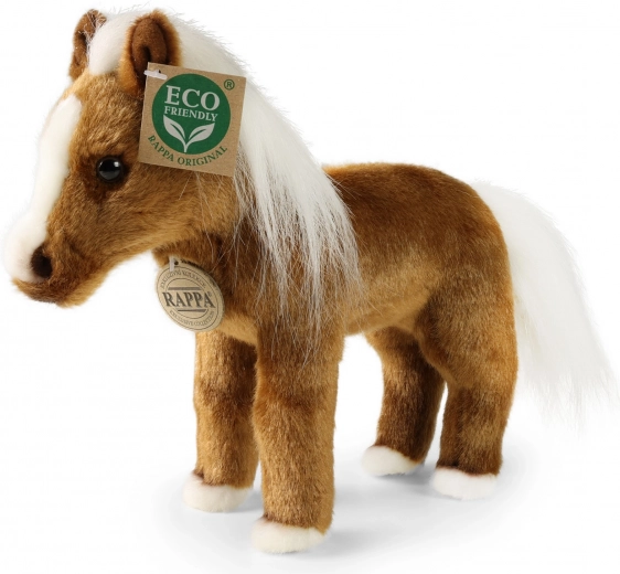 Cheval en peluche ECO Friendly marron 23 cm