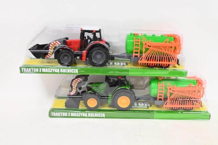 Tracteur avec chargeur frontal et machine agricole