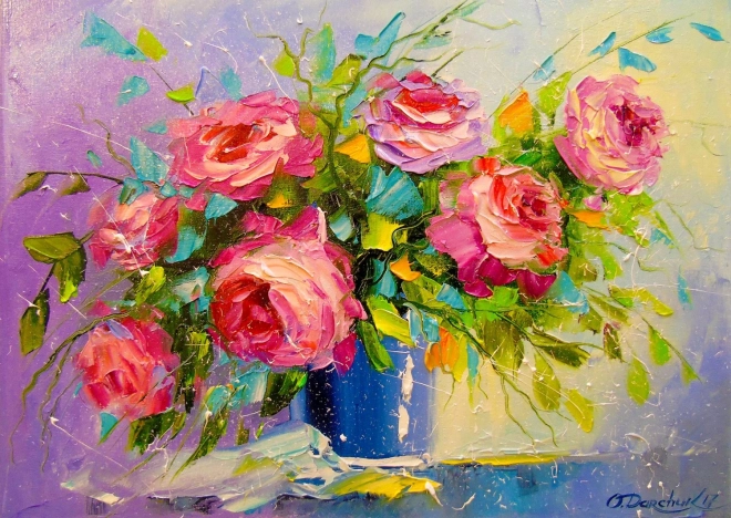 Puzzle bouquet de roses 1000 pièces