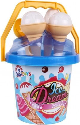 Set de sable glace – seau bleu