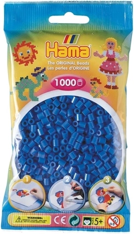 Perles à repasser Hama Midi 1000 pièces bleu foncé