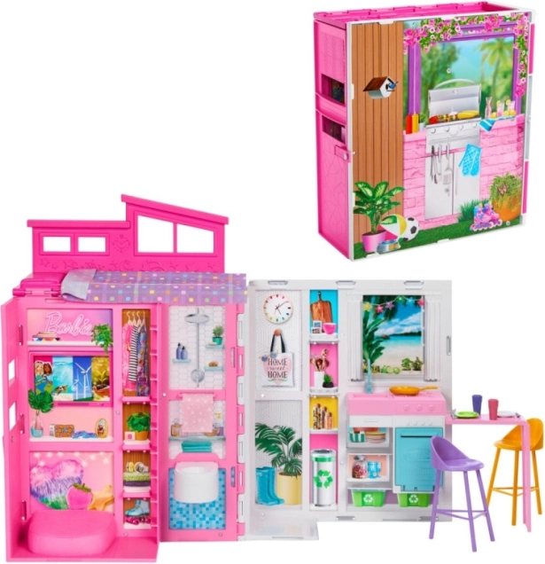 Barbie maison douillette avec aménagement