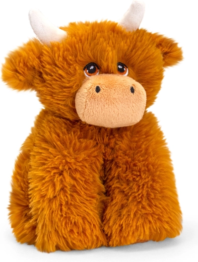 Vache écossaise en peluche 35 cm Keeleco