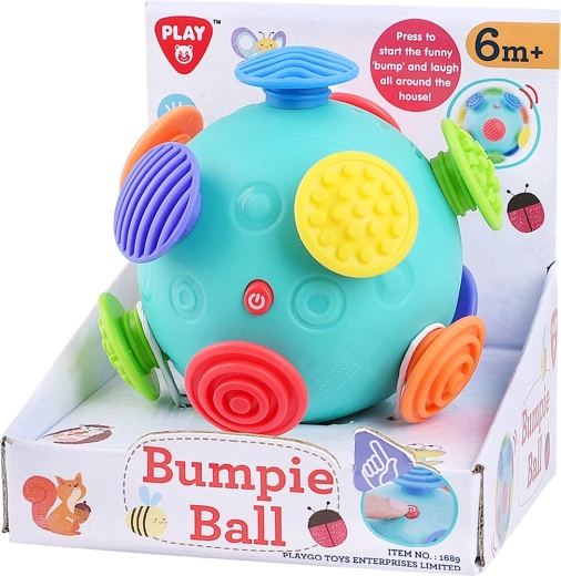 Balle sensorielle texturée Playgo à picots pour tout-petits - 1 pièce