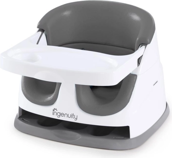 Ingenuity rehausseur de chaise 2-en-1 Baby Base Slate 6m+ jusqu’à 22 kg