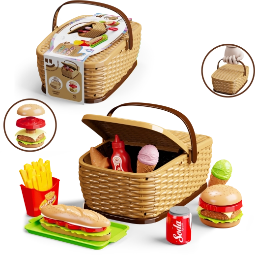 Panier pique-nique pour enfants avec set burger