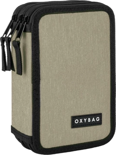 Trousse scolaire à trois étages UNICOLOR Mocca – vide