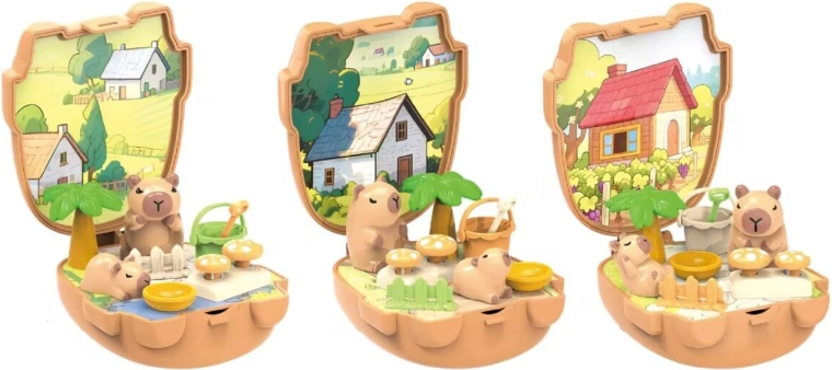 Figurine de capybara dans une boîte - 1 pièce