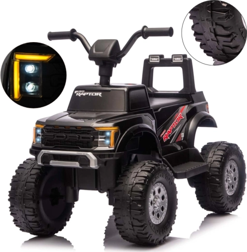 Milly Mally Ford F-150 Raptor voiture électrique pour enfants noire