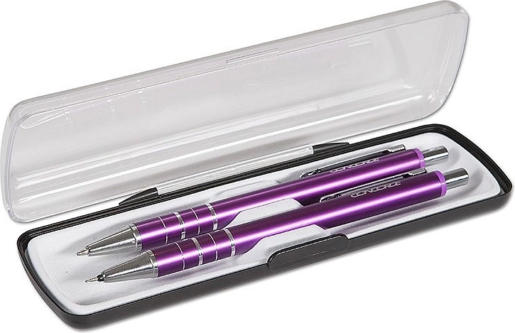 Coffret cadeau Concorde Ring – stylo bille et porte‑mine, violet