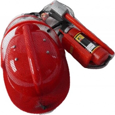 PLEJO set pour pompiers avec casque, extincteur et outils