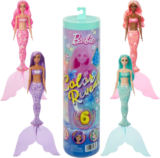 Barbie Color Reveal surprise – sirène avec accessoires