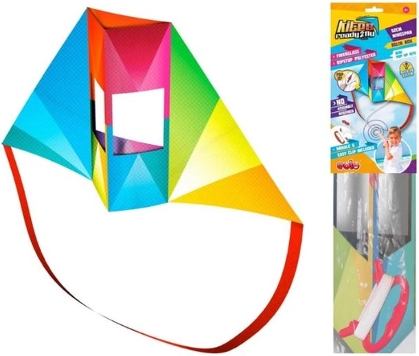Mini cerf-volant delta en nylon Eolo Toys 56 × 30 cm