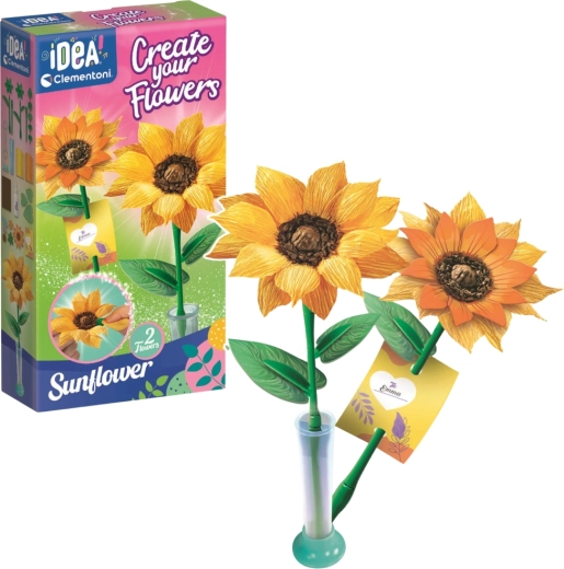 Idea Art kit créatif mini usine à fleurs – tournesol CLEMENTONI