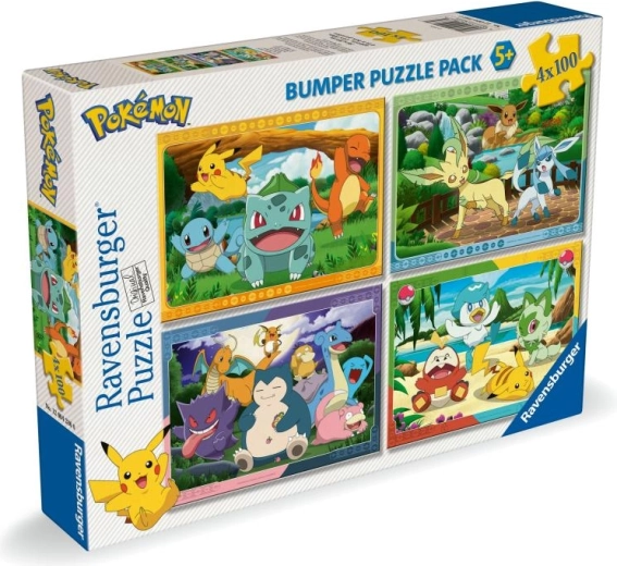 Puzzle Ravensburger Pokémon 4×100 pièces