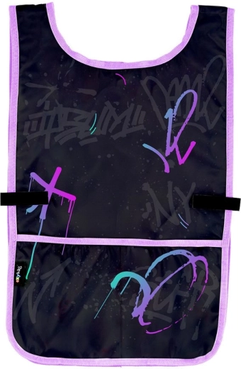 Tablier poncho Graffiti Girl pour activités artistiques