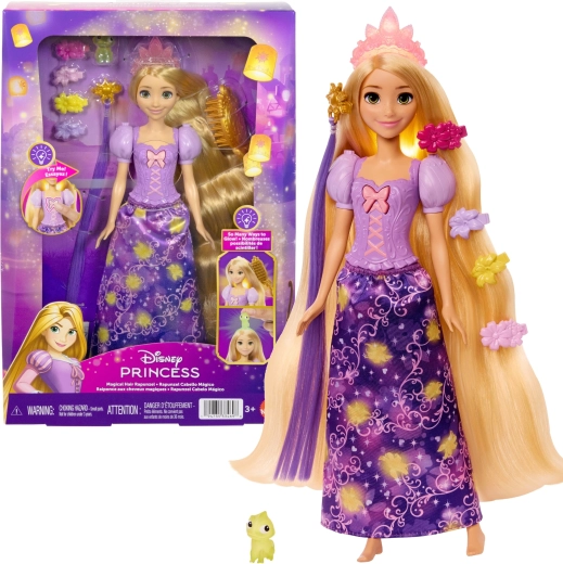 Disney Princess poupée Raiponce aux cheveux lumineux