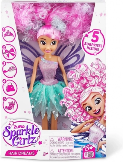 Poupée Loutka Sparkle Girlz Vos coiffures de rêve 26,67 cm
