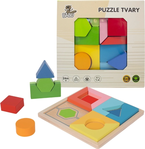 Babu puzzle géométrique en bois
